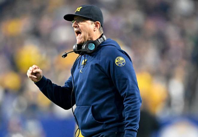 Jim Harbaugh was returning to the NFL as the head coach of the Los Angeles Chargers.